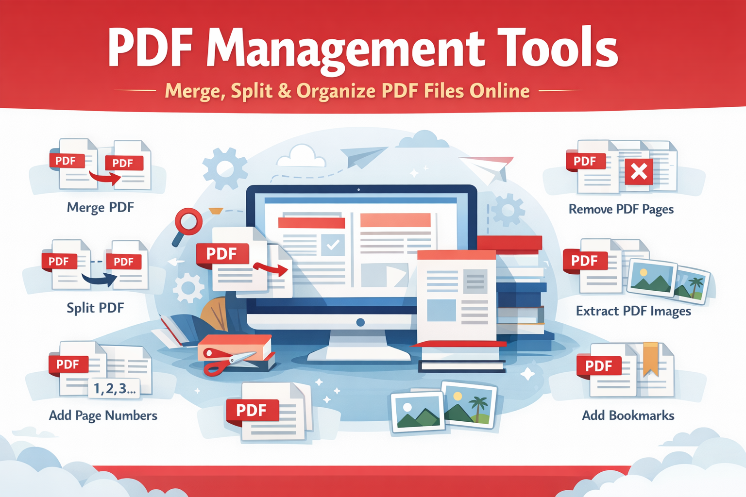 Free PDF management tools to merge split and organize PDF files