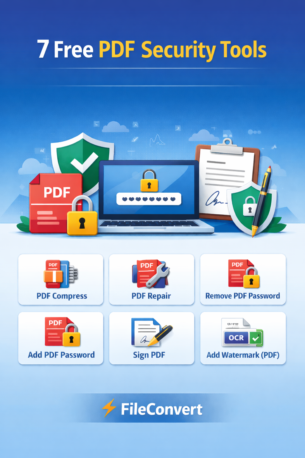 Free PDF security tools to encrypt, password protect and sign PDF files online